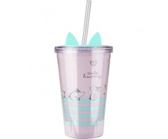 Стакан для воды Kite Bunny, 460 мл, пластиковый (K19-176-02)