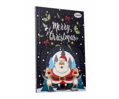 Блокнот Profiplan Merry Christmas А5 80 аркушів клітинка синій (901029)