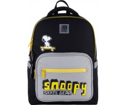 Рюкзак Kite Education Peanuts Snoopy 38x27x13 см 14 л чорно-сірий (SN21-770M-1)