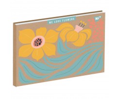Альбом для малювання Yes Flowers А4 30 аркушів (130582)