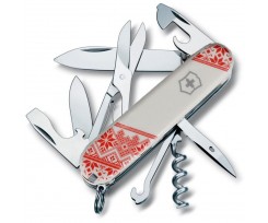 Складаний ніж Victorinox Climber Ukraine 14 функцій білий (Vx13703.7_T0051r)