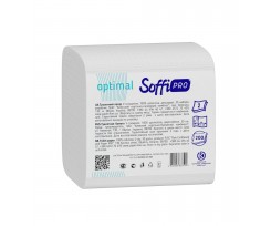 Папір туалетний Soffipro Optimal V-образний 2-х шаровий 200 листів білий (тп.sf200л)