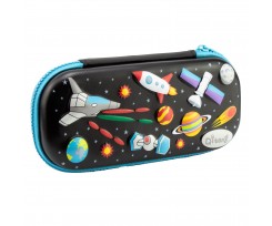 Пенал Сool For School с тиснением 11x20.5x2.5 см черный (QT-5698-Black)