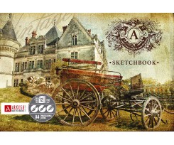 Скетчбук Аркуш Квіти A4 12 аркушів нелінований світло-коричневий (1SBA41501)