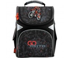 Рюкзак шкільний каркасний GoPack Education, 34x26x13 см, 11 л, поліестер, Go Moto (GO20-5001S-11)