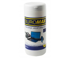 Чистящие салфетки мониторов и оптики BUROMAX 100 штук (BM.0800)