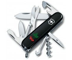 Складаний ніж Victorinox Climber Ukraine 14 функцій чорний (Vx13703.3_T1350u)