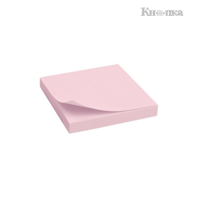 Блок для заметок Economix с клейким слоем 75х100 мм 100 листов розовый (E20933-09)