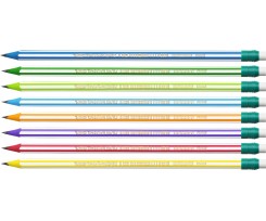 Олівець чорнографітовий Bic Evolution Stripes з гумкою асорті (bc8960342)