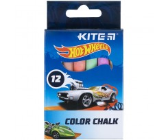 Мел цветной Kite Jumbo Hot Wheels 12 штук ассорти (HW21-075)