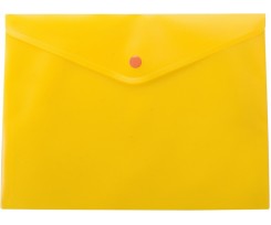Папка-конверт Buromax на кнопке A5 полипропилен желтый (BM.3936-11)