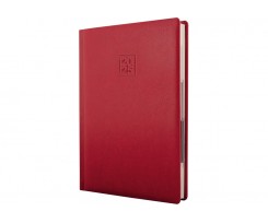 Дневник датированный 2025 Optima Lizard A5 352 страницы красный (O25242-03)