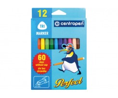 Набір фломастерів Centropen Perfect 3.5 мм 12 штук асорті (1121080)
