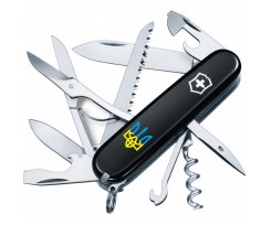 Складаний ніж Victorinox Huntsman Ukraine 15 функцій чорний (Vx13713.3_T0016u)