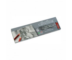 Набір з 6-ти олівців Cretacolor 2.8 мм чорний (90516025)
