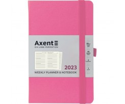 Щотижневик Axent Partner Strong 125x195 мм 96 аркушів рожевий (8505-23-10-A)