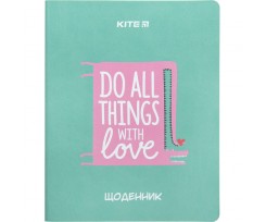 Щоденник шкільний Kite Things with love м'яка обкладинка PU (K23-283-4)