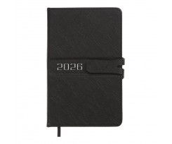 Дневник датированный 2026 Buromax Belle A6 336 страниц черный (BM.2577-01)