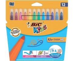 Фломастери Bic Kid Coleour Xl 12 кольорів 12 штук (bc8289662)