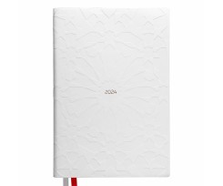 Щоденник датований Leo Planner Saga 2024 А5 368 сторінок білий (252454)