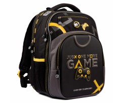Рюкзак школьный Yes Never Quit 40x29x18.5 см 21 л черный (559418)