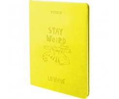 Щоденник шкільний Kite Stay weird м'яка обкладинка PU (K22-283-2)