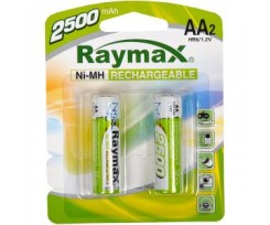 Аккумуляторы Raymax HR6 1.2 V 2500mAh Ni-MH AA 2шт. (*58790)