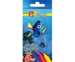 Крейда воскова ECONOMIX, асорті,  6 шт. (E60704)