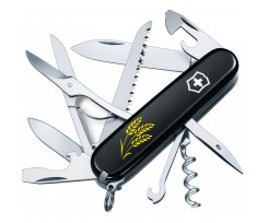 Складаний ніж Victorinox Huntsman Ukraine 15 функцій чорний (Vx13713.3_T1338u)