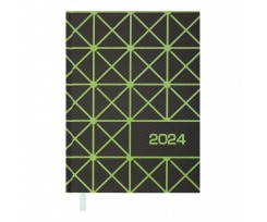 Дневник датированный Buromax Linea 2024 A5 336 страниц салатовый (BM.2151-15)