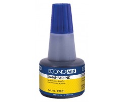 Краска штемпельная Economix 30 мл синяя (E42201-02)