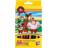 Набір фломастерів Cool for school Як козаки, асорті, 18 шт. (KZ01135)