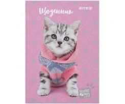Щоденник шкільний Kite Studio Pets А5 84 аркуша рожевий (SP21-262-2)
