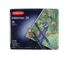 Набір чорнильних олівців Derwent Inktense 24 кольорів в металевій коробці (0700929)
