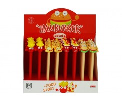 Ручка шариковая Maxi Snack гелевая синяя ассорти (Z20050)