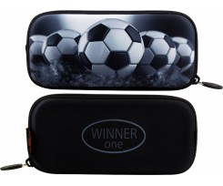 Пенал шкільний Winner One 22.5х4х10.5 см чорний (P-214)