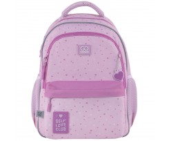 Школьный рюкзак Kite Education Self Love Club 41x29x17 см 15 л розовый (GO25-182M-4)