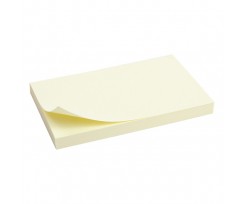 Блок паперу Axent з клейким шаром 75x125 мм 100 аркушів жовтий (2316-01-A)