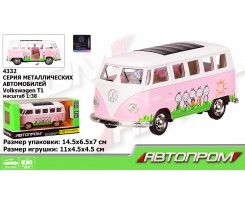 Автобус металевий Автопром Volkswagen Т1 1:32 (4332)