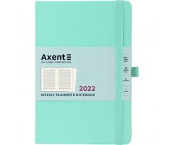 Щотижневик датований Axent Prime Strong 2022 А5 96 аркушів м'ятний (8507-22-44-A)