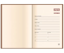 Щоденник датований 2026 Optima Gloss A5 352 сторінки чорний (O25217-01)