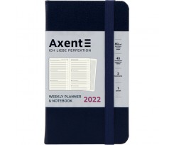 Щотижневик датований Axent Pocket Strong 2022 А6- 96 аркушів темно-синій (8508-22-02-A)
