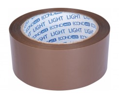 Стрічка клейка Economix light пакувальна 45 мм х 100 ярд коричнева (E47816)