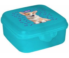 Ланч-бокс Maxi 850 мл 14х14х6 см бирюзовый (MX98125)