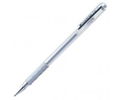 Ручка гелева Pentel гибрид, 0.4 мм, срібло (K118-Z)
