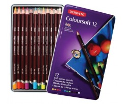 Набір кольорових олівців Derwent Coloursoft 12 шт (701026)