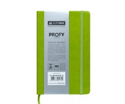 Блокнот деловой Buromax Profy 125x195 мм 80аркушив ячейка искусственная кожа салатовый (BM.29912102-15)