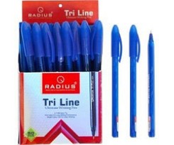 Ручка кулькова Radius Тri Plus/Line синя (8580)