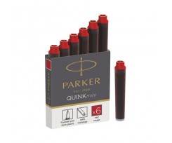 Картриджі Parker "Quink Mini", набір 6 штук, червоні (11 510R)