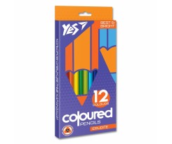 Олівці кольорові YES Erudite 12 кольорів (290642)